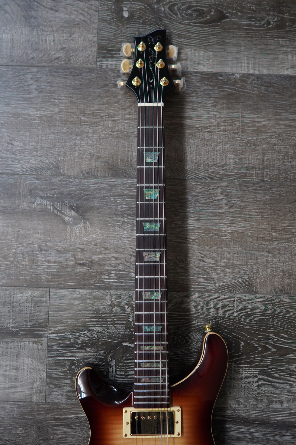 Thumbnail: AIO Wolf W400 Left-Handed Electric Guitar - Brown Sunburst