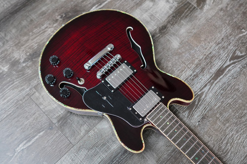 AIO Wolf KSA90 Electric Guitar - Red Burst (Chrome Hardware