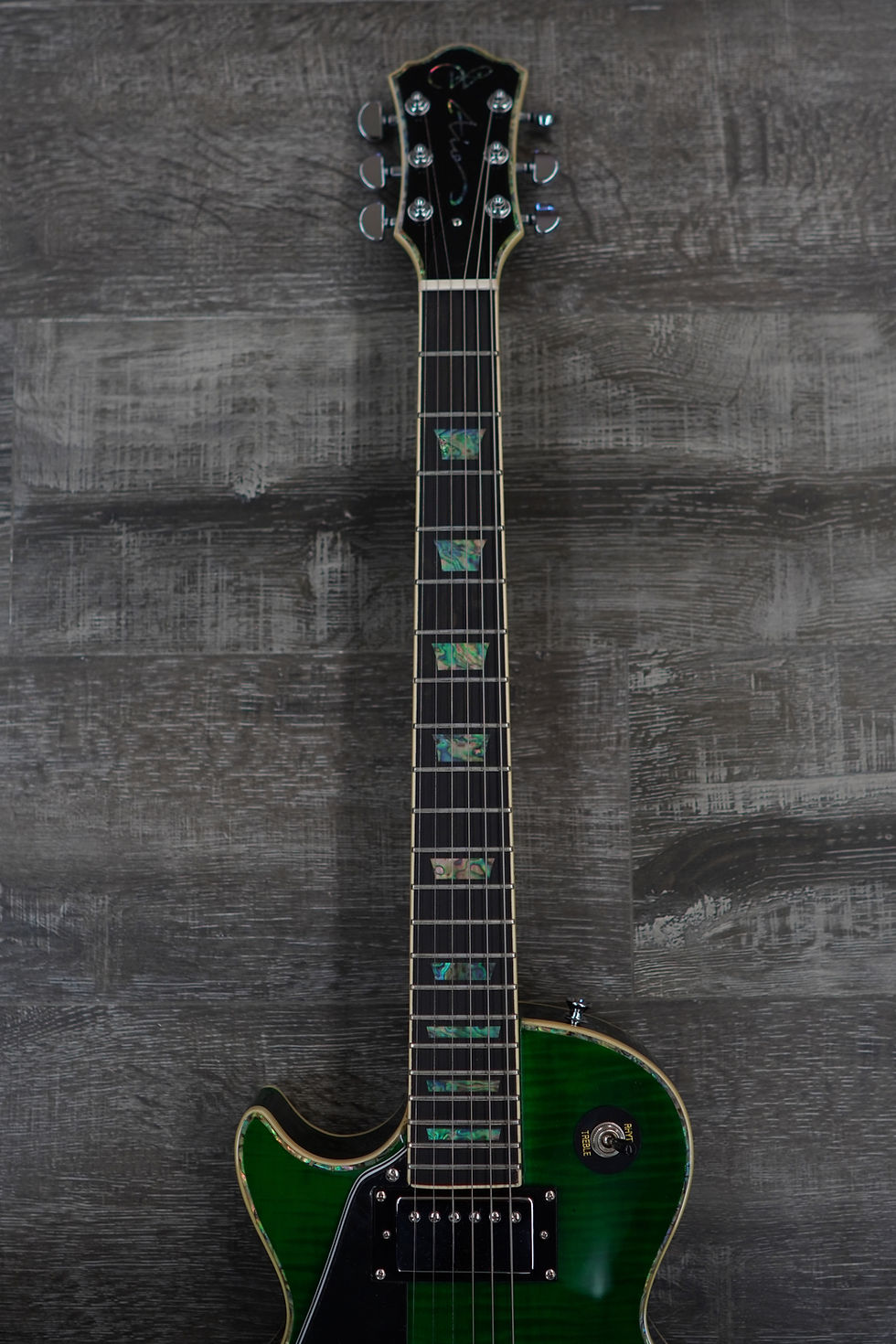 Thumbnail: AIO Wolf WLP 750T Left-Handed Electric Guitar - Green