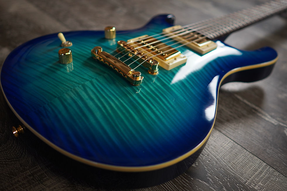 Thumbnail: AIO Wolf W400 Left-Handed Electric Guitar - Blue Burst