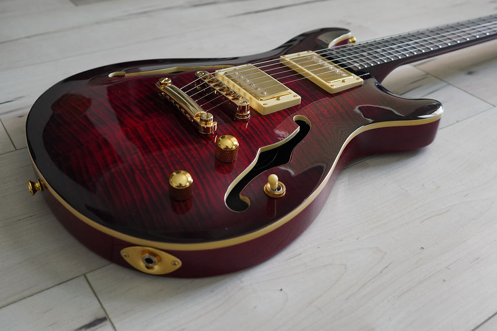 Thumbnail: AIO Wolf KLP 45FM Electric Guitar - Red Burst