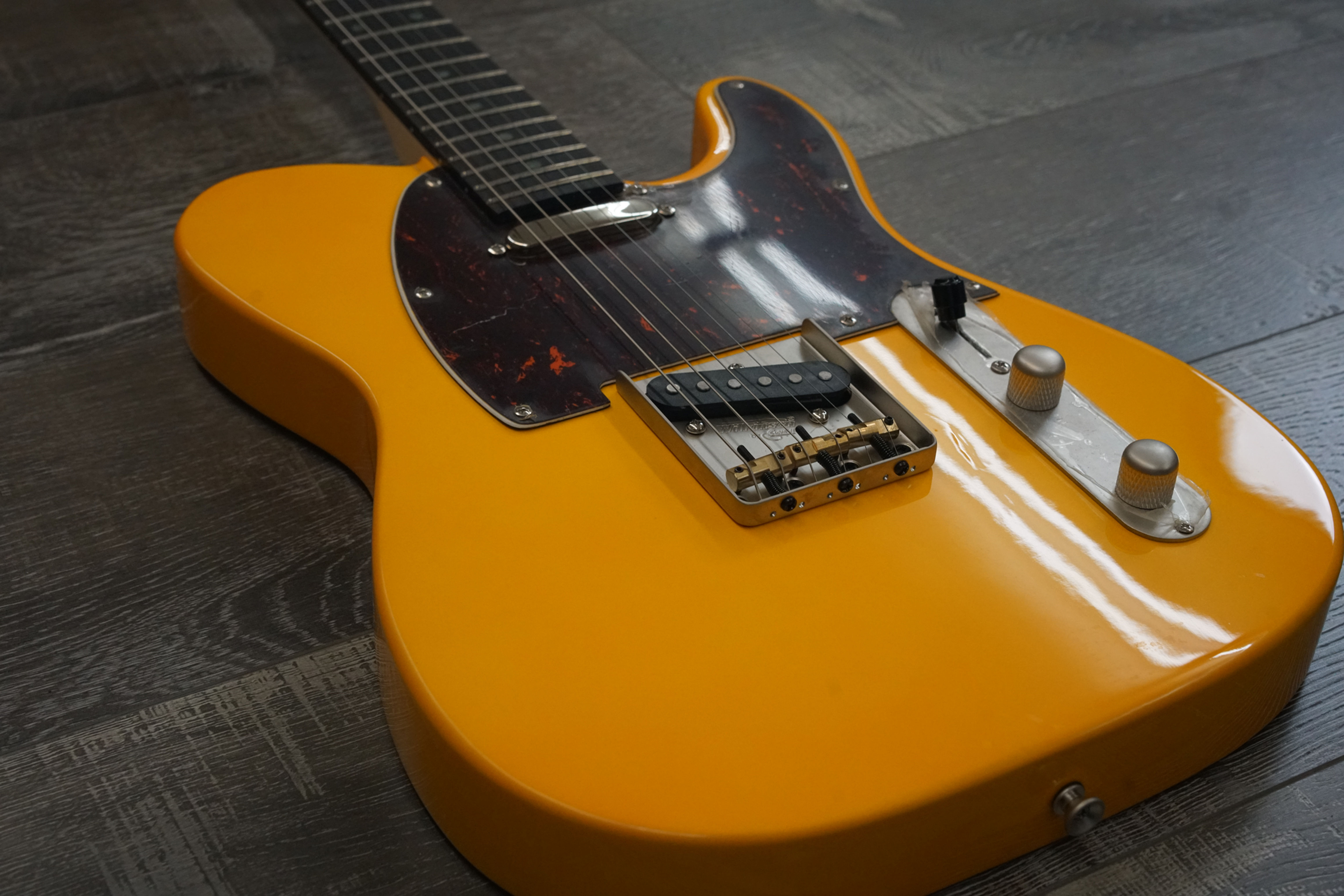 AIO TC4 Electric Guitar - Marigold Yellow (Brown Pickguard)
