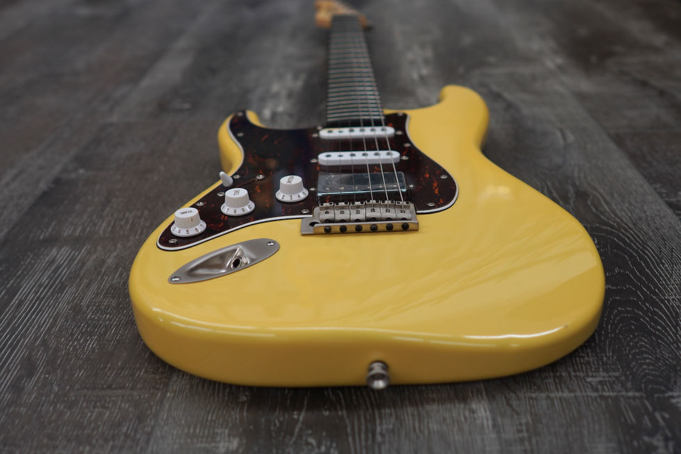 Thumbnail: AIO S4 Left-Handed Electric Guitar - Buttercream (Brown Pickguard)