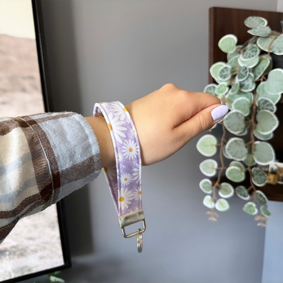 Thumbnail: Lavender Daisy Lanyard