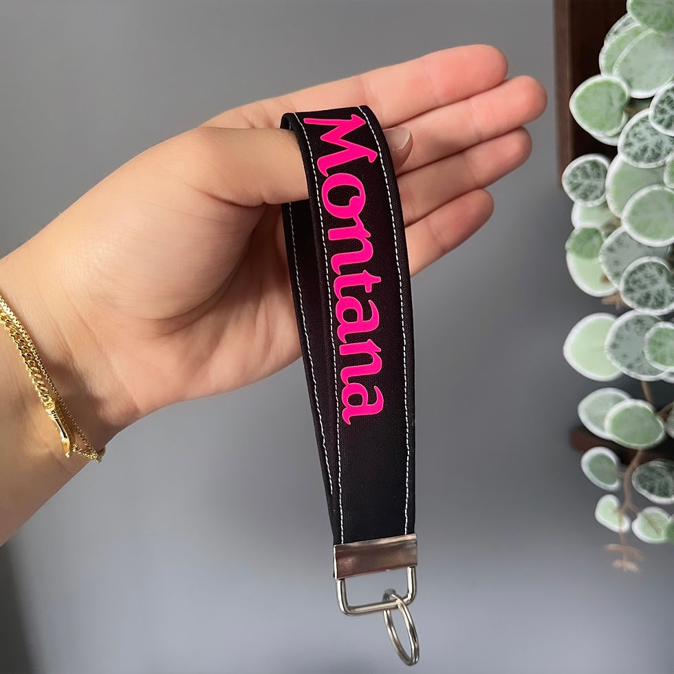 Thumbnail: Custom Black Lanyard