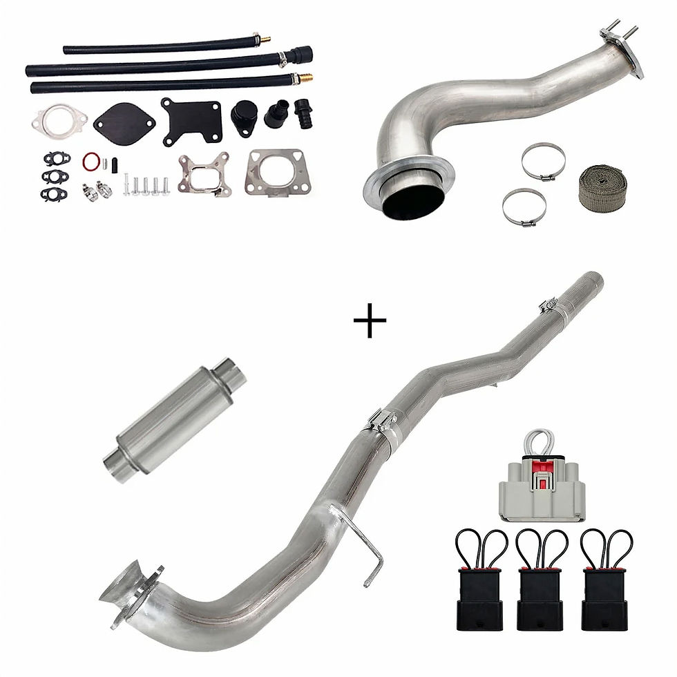 Thumbnail: 2017-2023 6.6L Duramax L5P DPF/CCV/EGR Delete & Downpipe w/Can bus kit