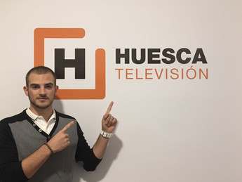 Raúl Poblador en la TV Huesca