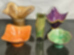 Vases et bonbonnières non circulaires