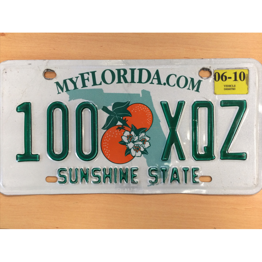 Authentique Plaque d'immatriculation américaine - FLORIDE