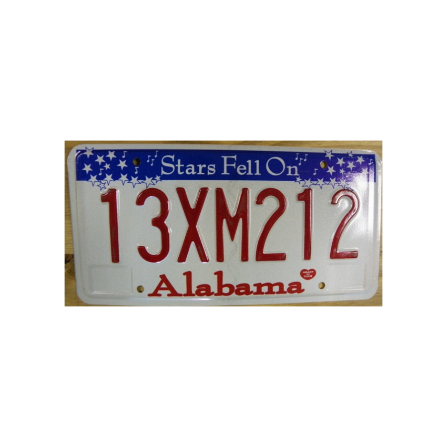 Authentique Plaque d'immatriculation américaine - ALABAMA
