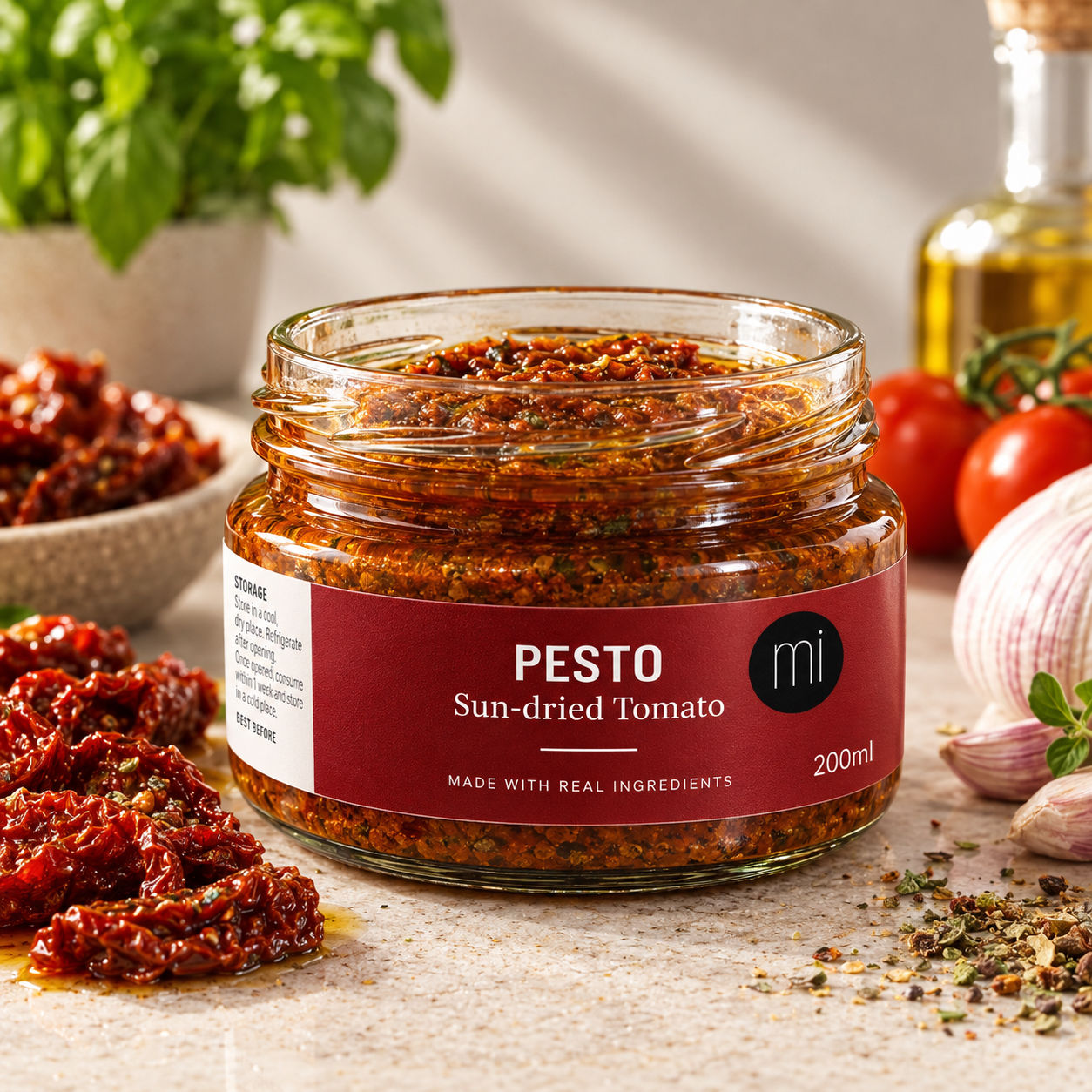 mi Sun-Dried Tomatoes Herb Pesto