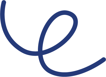 Blue looping line graphic