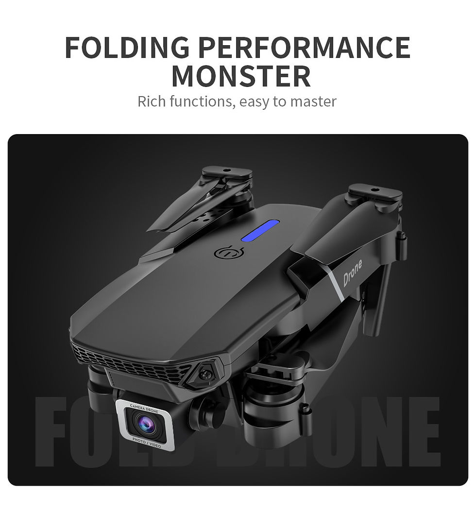 Thumbnail: E88 Long Range 4K 4Drc Remote Control Drone HD GPS Mini Camera & LED Lights