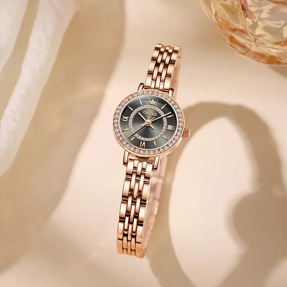 Thumbnail: OLEVS Quartz Watches Top Brand Waterproof Stainless Steel Elegance Luxurious