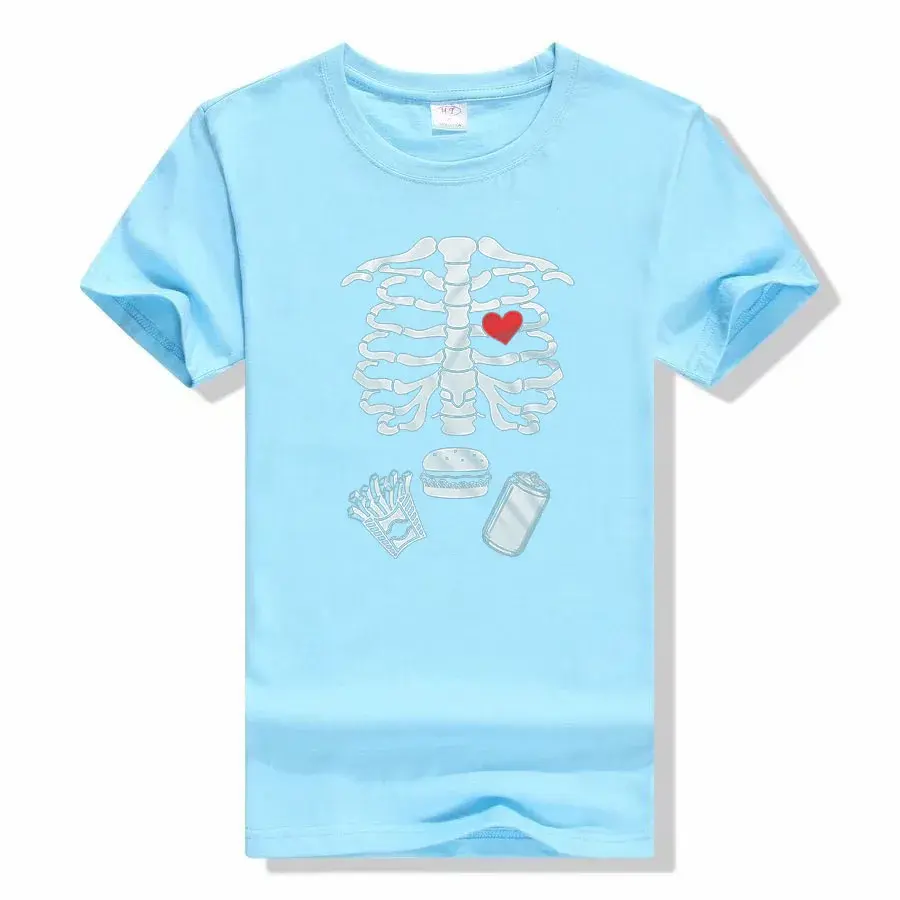 Thumbnail: Maternity Halloween Skeleton T-Shirts Couple X-Ray