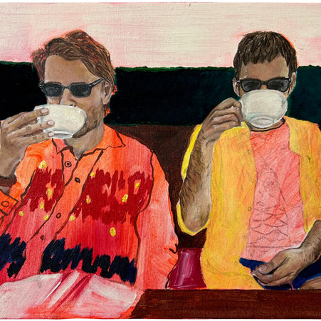 Coffee and Friends, 2022 Oil on canvas 31.0 x 41.0 cm.jpg
