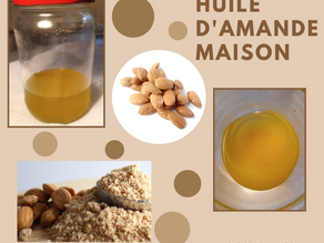 Huile végétale d'amande maison