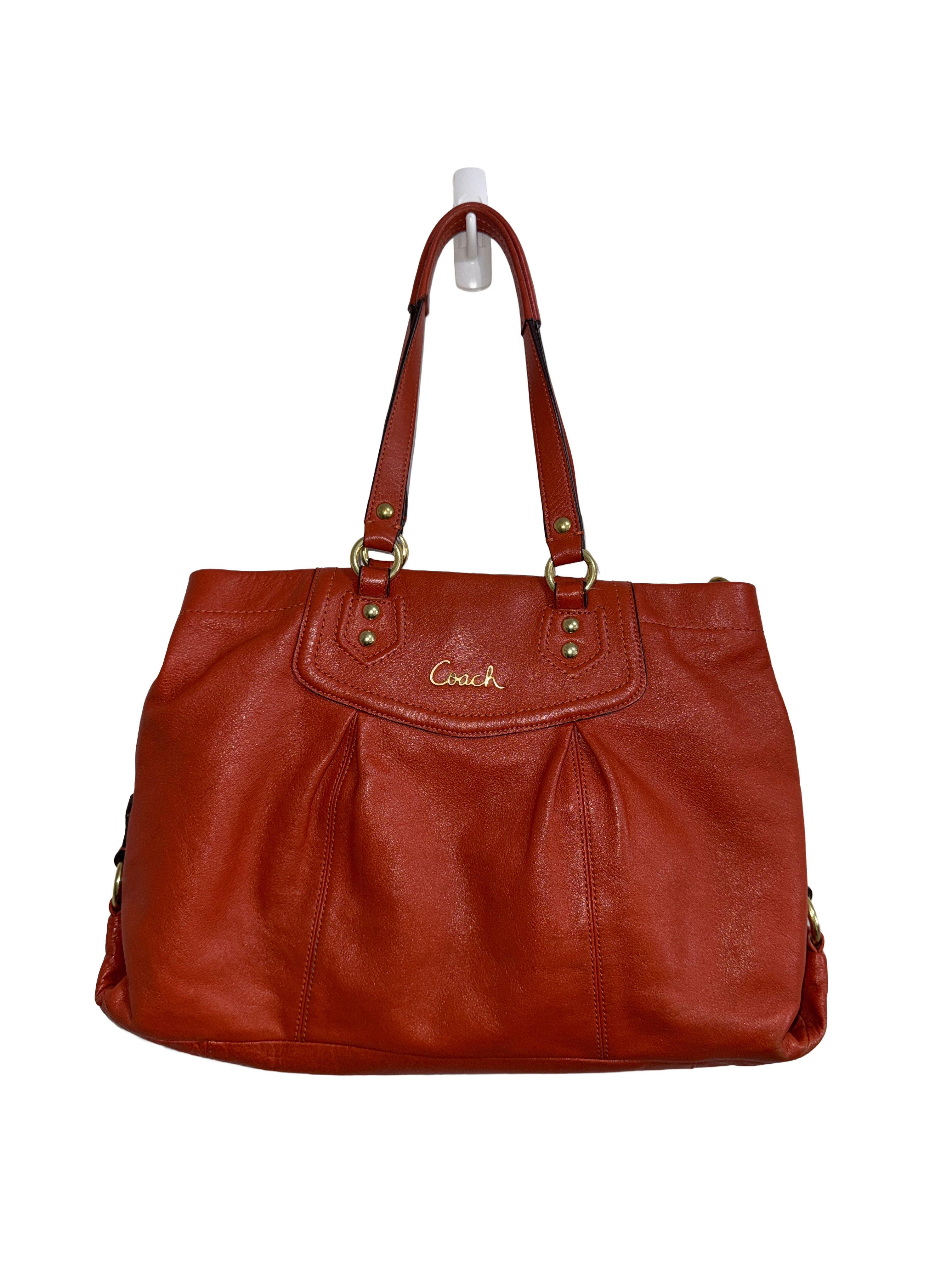 Coach F19243 Leather Ashley Carryall Bag