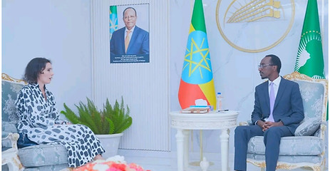 Minister of Foreign Affairs Gedion Timothewos and EU Commissioner for Equality, Preparedne