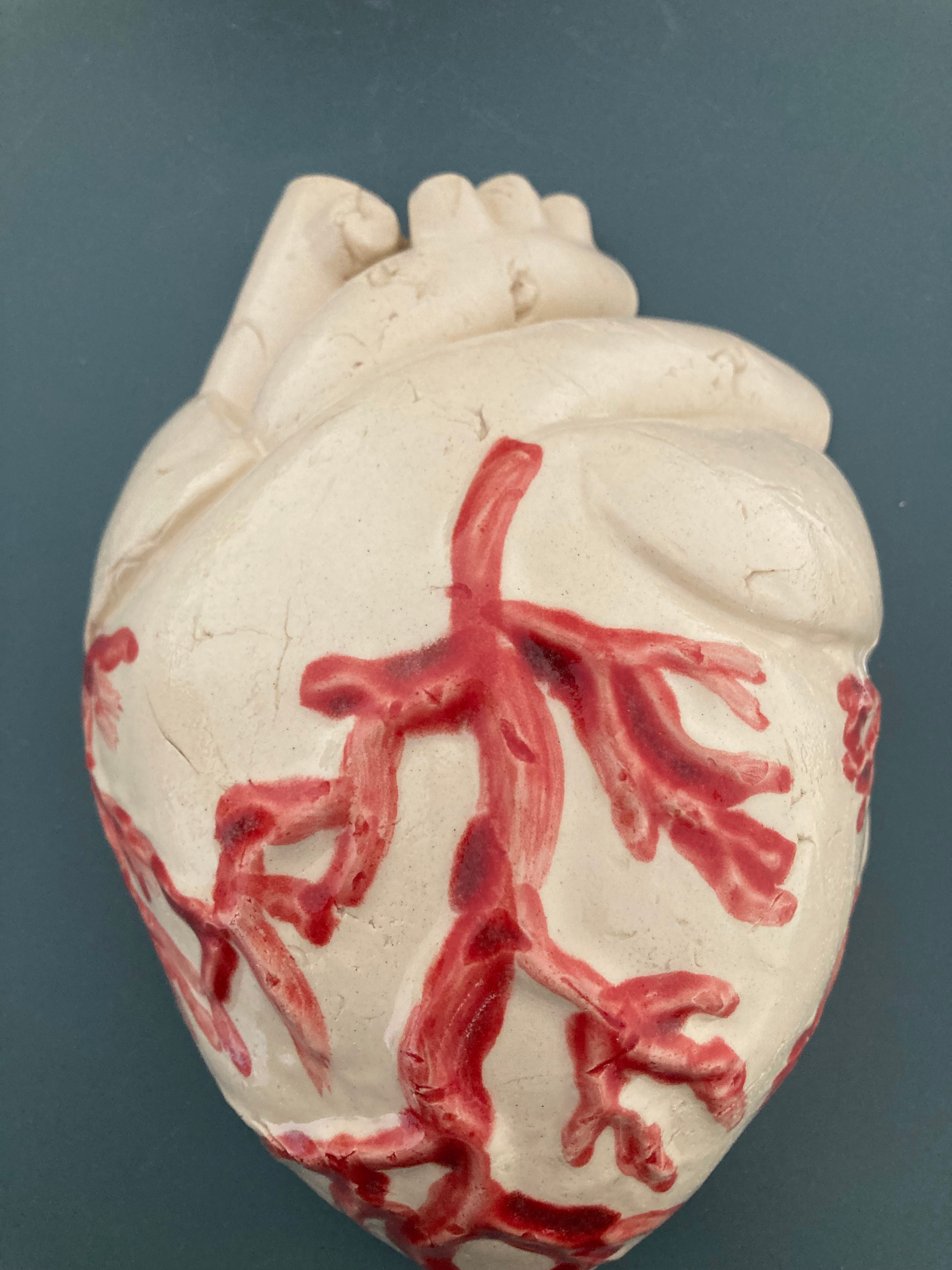 Coração com vermelho 3D