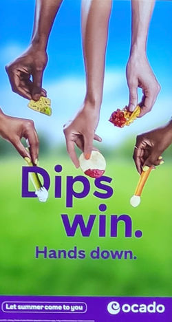 win. Ocado ad