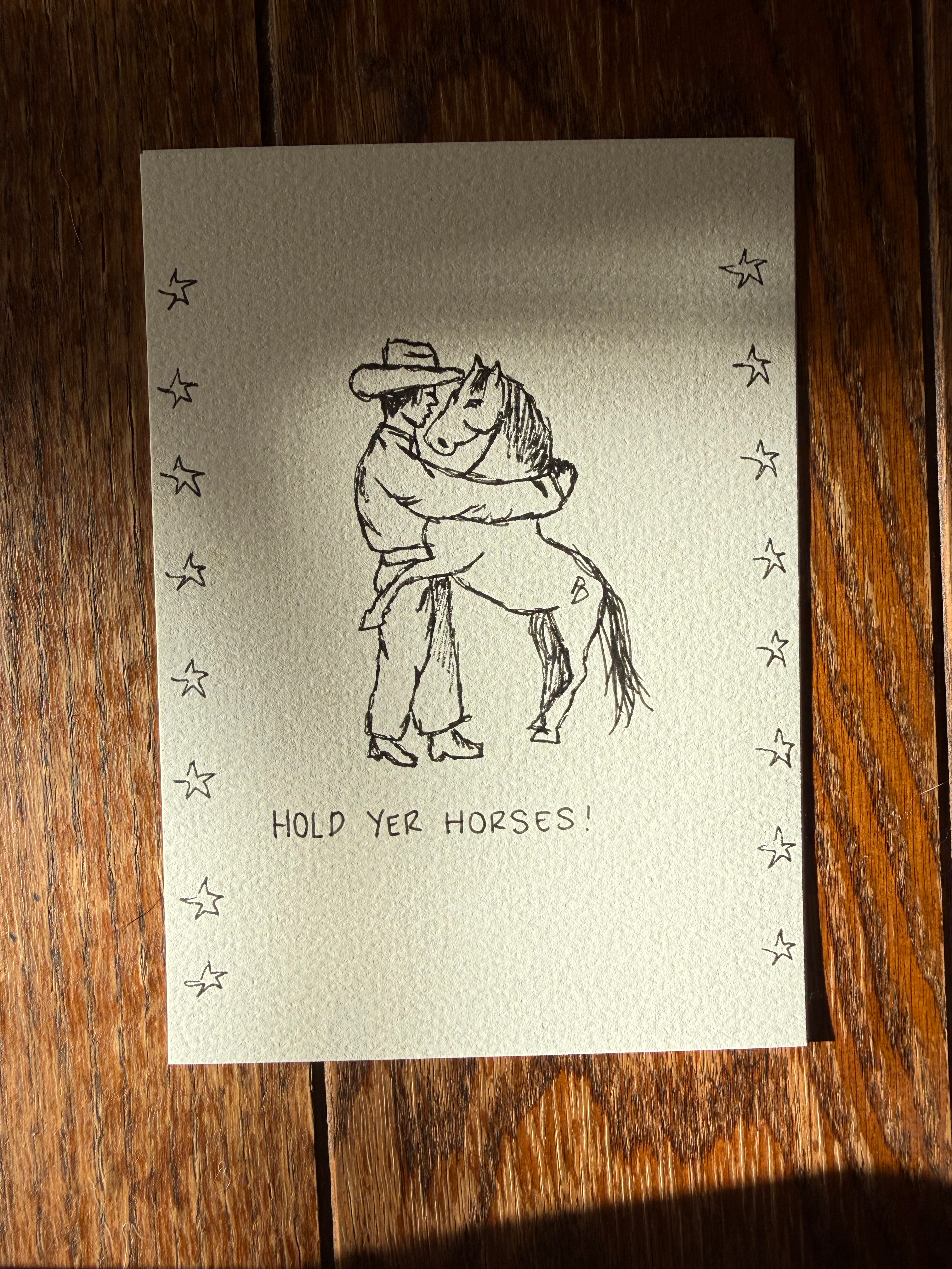 hold yer horses print