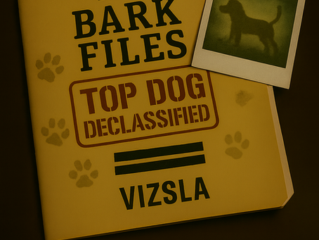 Unveiling the secrets of the Vizsla: Inside "The Bark Files," a declassified dossier showcasing the breed's keen observational skills and energetic nature, capturing the essence of a true "Top Dog."