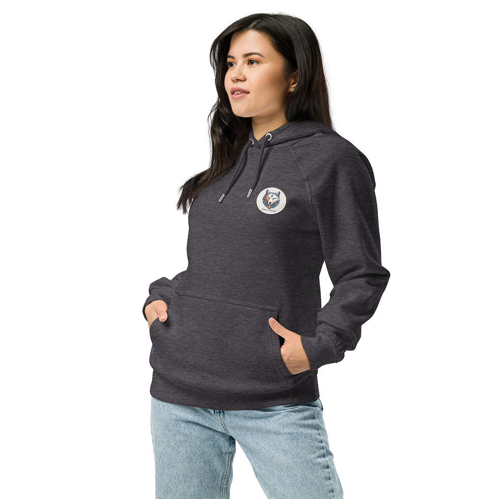 Thumbnail: Unisex ECO Raglan Hoodie | Relax Fit Primal Instinct Branding Hoodie (charcoal 6)