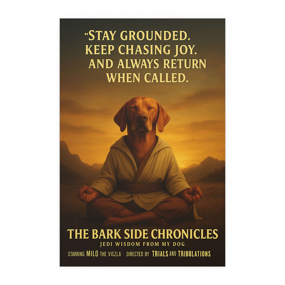Thumbnail: The Bark Side Chronicles- "Stay Grounded" Motivation Inspirational Poster