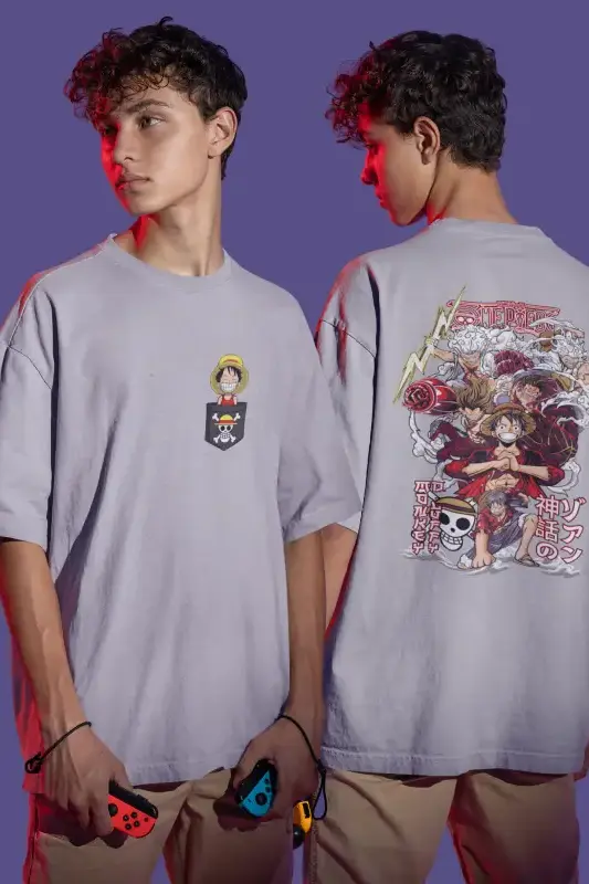 Thumbnail: Anime Oversized Tshirt View