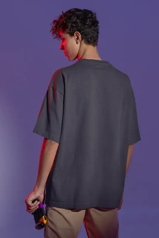 Thumbnail: Walk through the fire Oversized Cotton Tshirts For Men