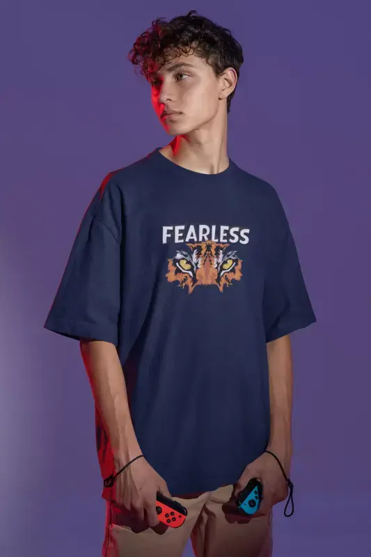 Thumbnail: Fearless Oversized Cotton Tshirts For Men