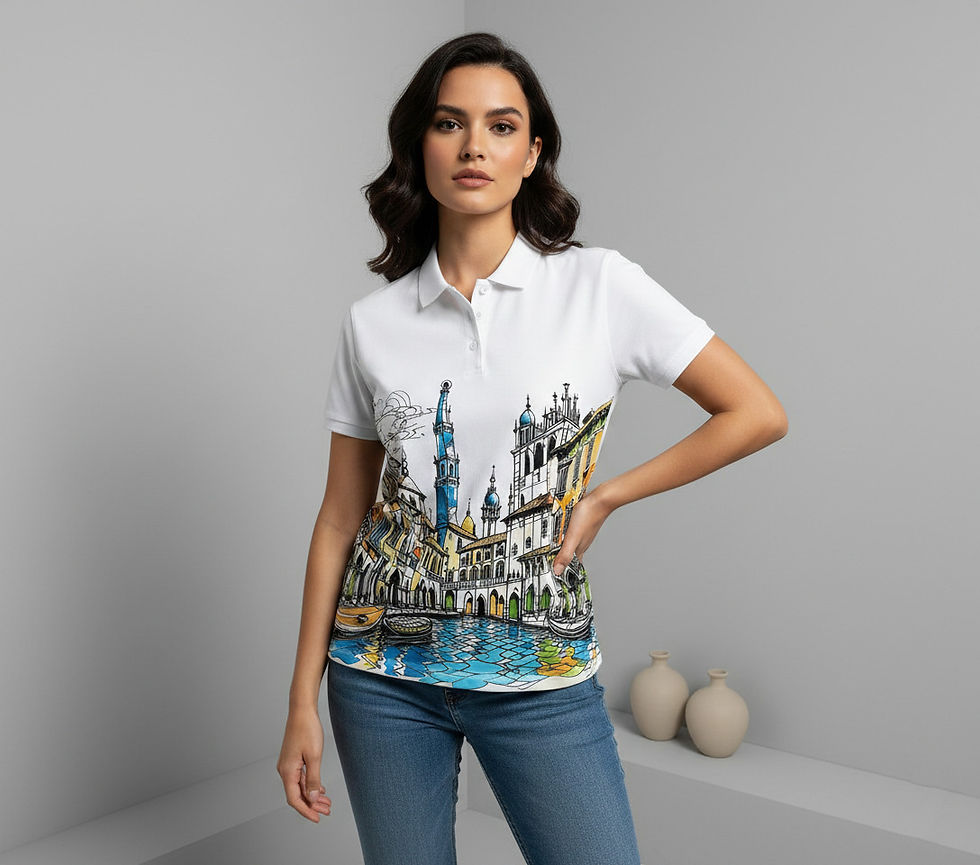 Thumbnail: Escape to Venice - A Premium Polo by Tshirts Buddy