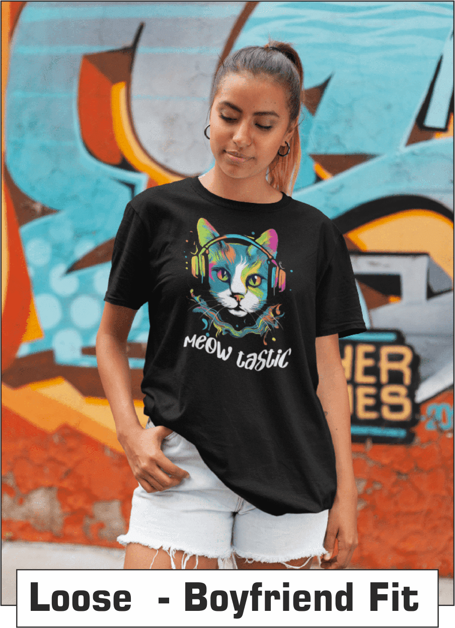 Boyfriend Fit Loose Fit Tshirt