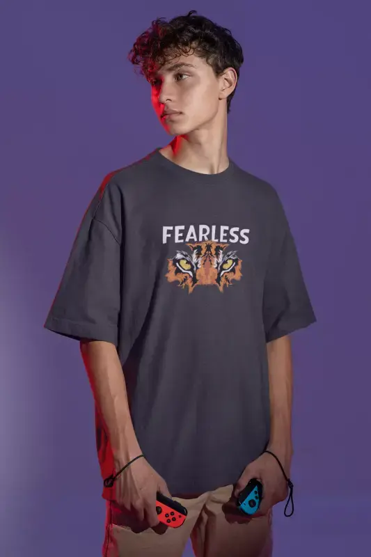Thumbnail: Fearless Oversized Cotton Tshirts For Men