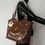 Thumbnail: LOSEA Brown Heart Studded Tote Bag – 16 x 12 inches