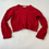 Thumbnail: Pink Rose Cable Knit Red Sweater Size M