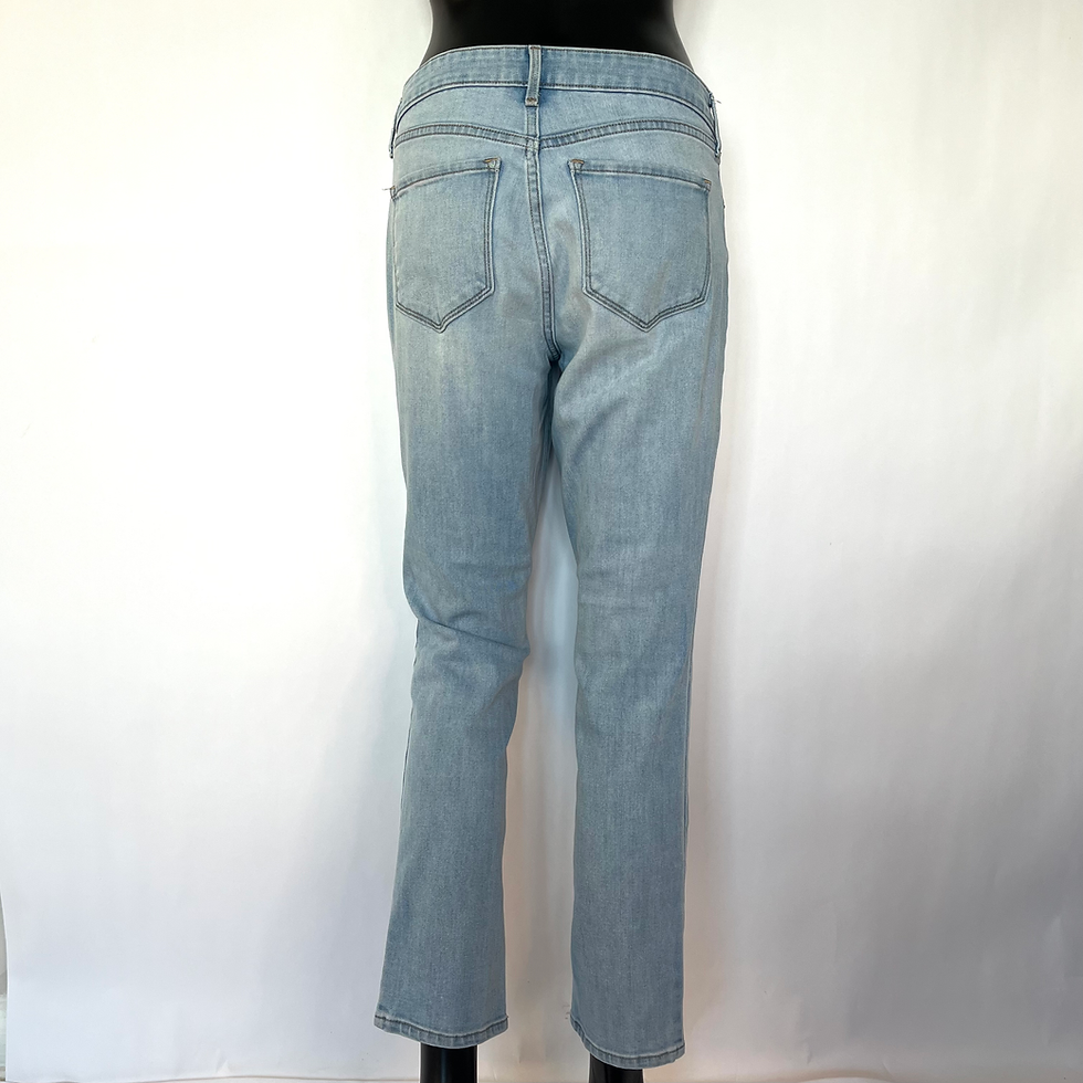 Thumbnail: Old Navy Power Straight Jeans – Light Wash, Mid-Rise - Size 6