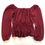 Thumbnail: Lauren Conrad Smocked Peplum Blouse Size XS
