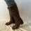 Thumbnail: Bandolino Brown Leather Tall Boots – Size 8.5