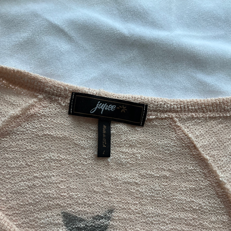 Thumbnail: Jupee Sheer Star Print Sweater Size L