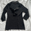 Thumbnail: Adrienne Vittadini Black Knit Top with Ruffle Detail – Size XL