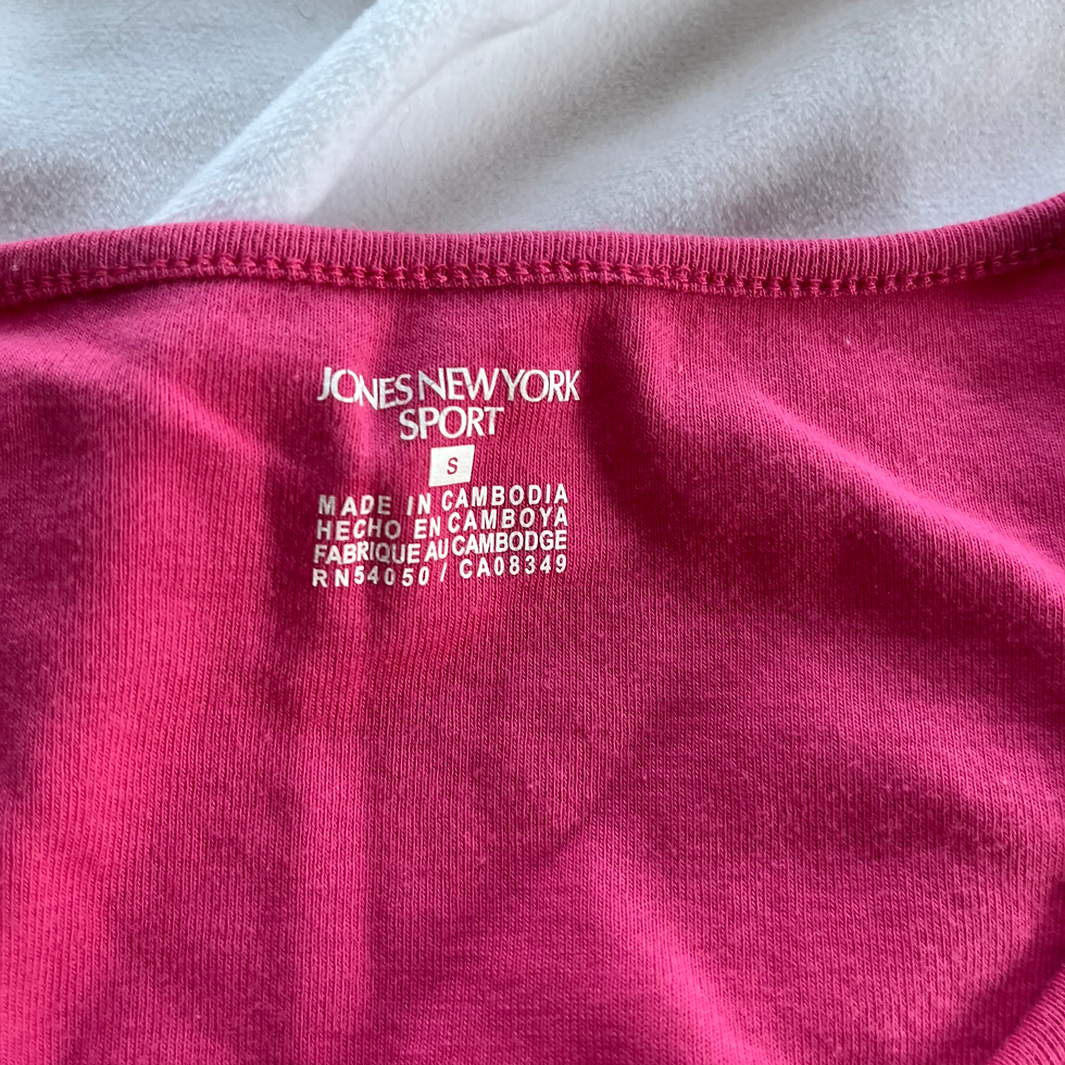 Thumbnail: Jones New York Pink 3/4 Sleeve Scoop Neck Top – Size M
