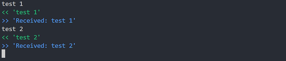 Example output