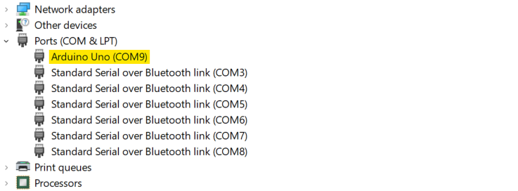 How to find port name