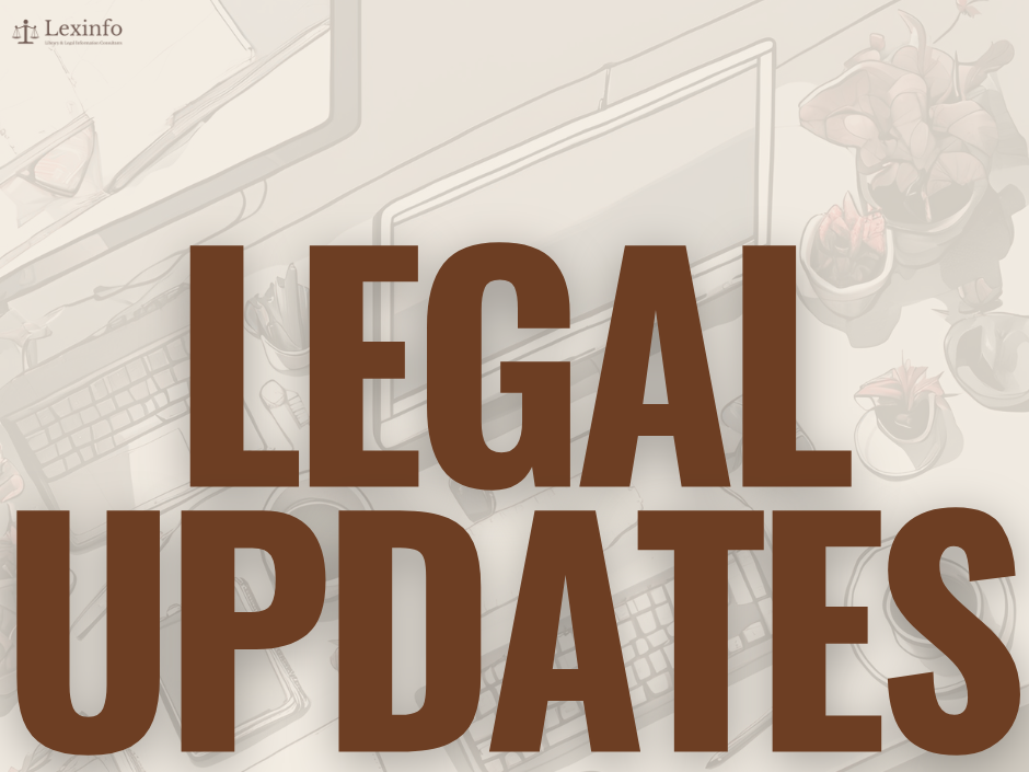 Legal Updates: 25-29 May 2026