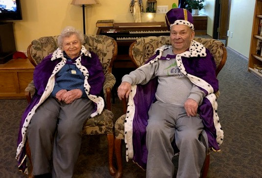 Valentine King & Queen Crowned at Haisch Haus Assisted Living