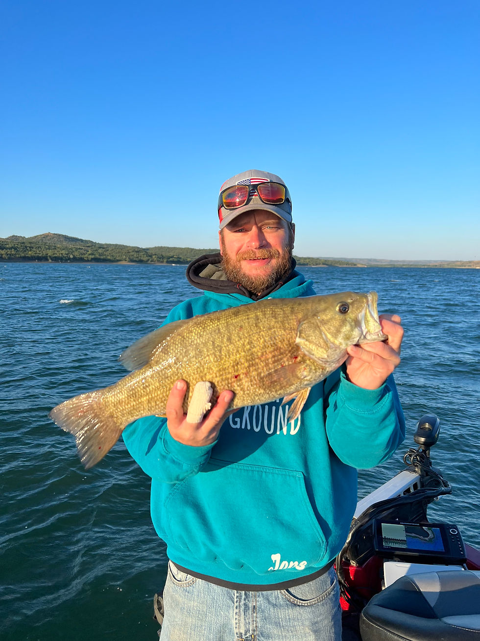 bass fishing lake francis case missouri river south dakota