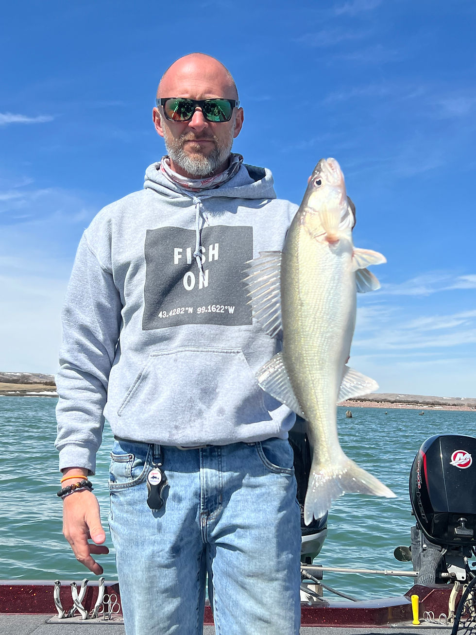 walleye fishing bonesteel south dakota missouri river lake francis case