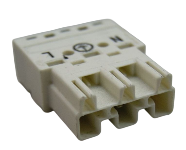 Winsta-Stecker 25A, 250V 3-pol. Stecker mit 2 Kabelabgänge